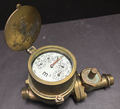 Elorriaga Tavira SOLID BRASS WATER METER SanSebastian Spain Industrial Chic 1964