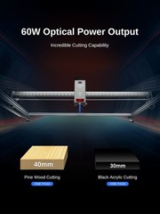 60W Laser Engraver Machine with Air Pump Goggles , Working Area 1000×1500mm
