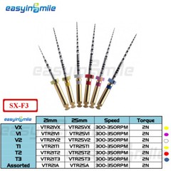 6PCs Dental Endo Rotary Files Endodontic Niti Files X-Pro Gold Taper 21/25/31MM