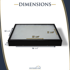 5 Pack of 12 x 16 x 2 Riker Display Cases Boxes for Collectibles Arrowheads