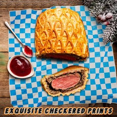 Fuutreo 800 Sheets Checkered Dry Waxed Deli Paper Sheets 12 X12 Inch Food Basket