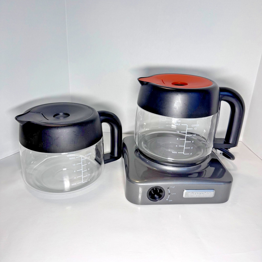 KitchenAid Pro Line 8″ Coffee Pot Warming Hot Plate & 2 Pots KPHPCC12PM0