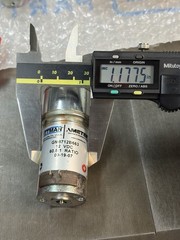 QTY 1 PITTMAN GEAR MOTOR 12 VOLTS 60.5:1 RATIO 3/16” SHAFT WITH FLAT CLEAN