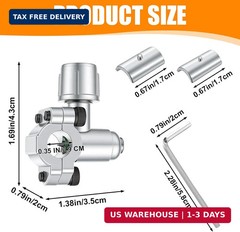Wadoy 4Pack BPV31 Bullet Piercing Valve, Piercing Valve for Refrigerator Compati