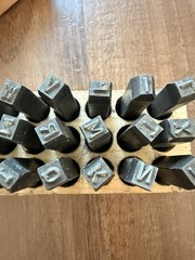 Young Bros. Stamp Wof 3/16 in Steel Hand Punch Letter & Number Set Wood Box