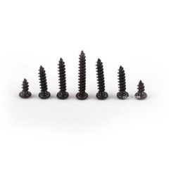 M3 Black Steel Phillips Round Pan Head Self Tapping Screw Sheet Metal Wood Screw