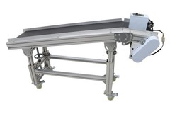 110V 59″×11.8″ Electric Plane Ramp Conveyor Transpotation Machine 66-88Lbs Load