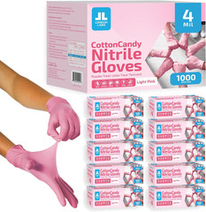 4 Mil – Fuchsia Pink Nitrile Gloves – Disposable Latex Free & Powder Free– Chemi