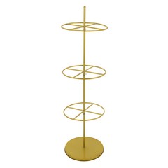 3-Tier Rotatable Round Display Rack for Clothing – Metal Clothes Organizer