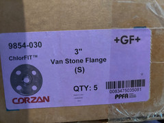 GF Piping Systems CPVC Pipe Fitting, Van-Stone Flange, Schedule 80, Gray, 3″