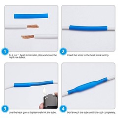 HEAT SHRINK Tubing Sleeve 2:1 Shrinkable Tube Wire Cable Assortment Kit 560PCS