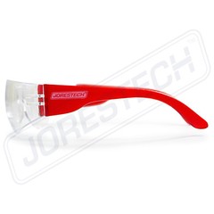 JORESTECH Vision Red frame clear Lens Safety Glasses Sunglasses Z87+ 12PACK
