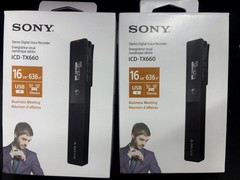 Sony ICDSony ICD-TX660 16GB Ultra-Slim Digital Voice Recorder – USB-C NEW！