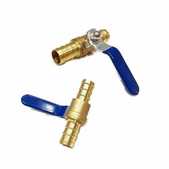 5/8″ Brass Hose Barb Ball Valve Kit – Heater Hose Shut Off Valve for Automotive