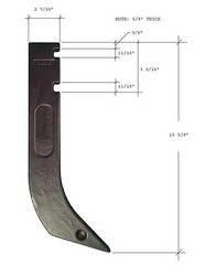 1 – Gannon Scraper Box Shank with Scarifier Tooth – H920 & 8075