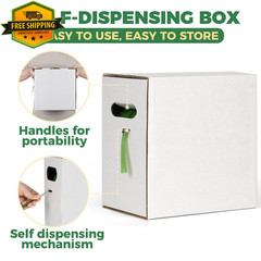 Green Polyester PET Strapping Roll 500ft 5/8 Inch 1400 lbs Self Dispensing Box