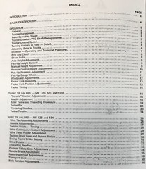 Massey Ferguson 120 124 128 Baler Service Parts Operators Manual Repair Shop Set