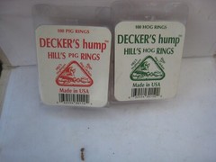 2 yes 2 Decker’s Hump Hill’s Hog & PIG Rings 100 Count each Made in USA
