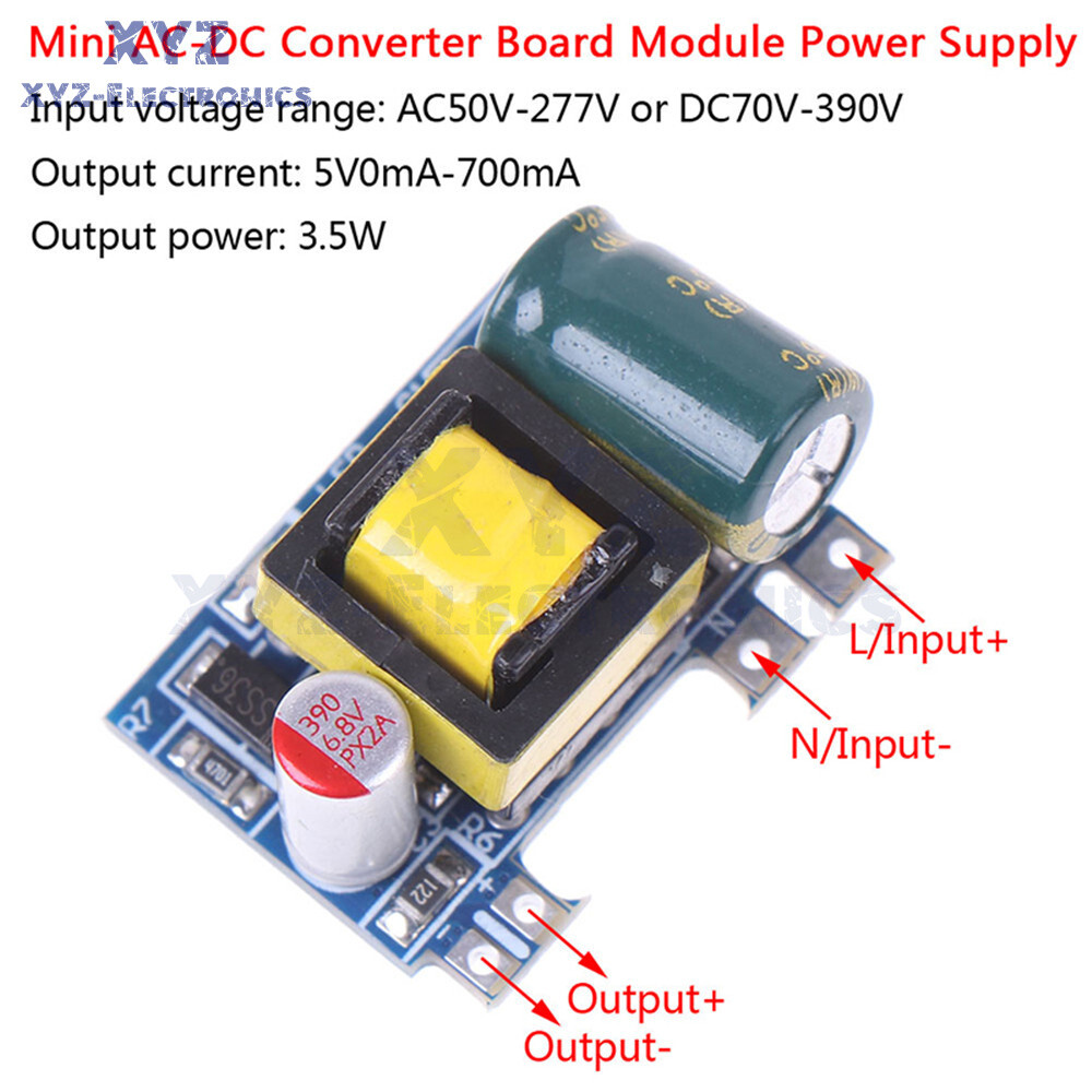 1-10PCS AC-DC 110V 120V 220V To 5V 700mA Power Supply Converter Module