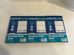 Lot Of 3 Adams TC5831 Purchase Order Book, 3-Part, Carbonless, 50 Sets Per Book