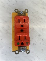 Hubbell Wiring Device-Kellems IG8200 Duplex Straight Blade Receptacle, 5-15R,