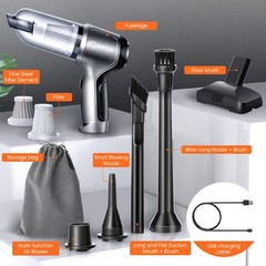 Saker Mini Vacuum Cleaner for Car 3 in 1 Original Filter