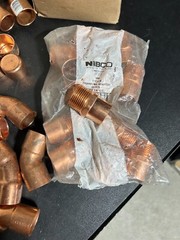 85 – NIBCO LEE EPC MUELLER 1″ COPPER FITTINGS SWEAT SOLDER MADE IN USA