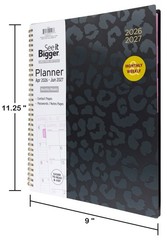 See It Bigger M/W Planner Large 9 x 11.25 Inch Black 15-Month Apr 2026-2027