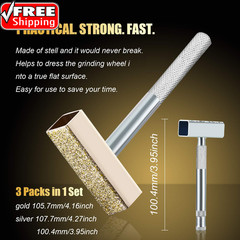 3 Pieces Grinding Wheel Dresser Tool Diamond Stone Grinding Dresser Tool with Fl