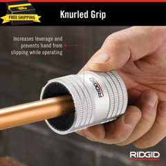 RIDGID Tubing and Pipe Reamer Inner/Outer Copper and Stainless Steel Cutting