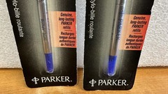 PARKER 30223 Roller Ball Pen Refill Blue Ink Fine Point Genuine NOS 1996 England