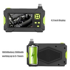 Industrial Endoscope, HD 1080P Inspection Camera with 4.3 inch LCD Screen, 8 LED…