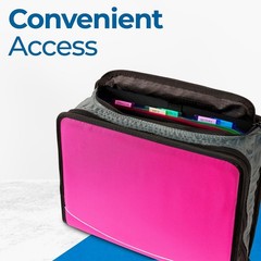 King Sized Zip Tab School Zipper Binder | 4-Inch D