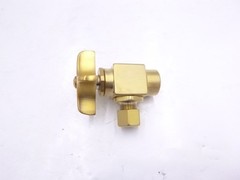 Single Kohler 3/8″ NPT Brushed Modern Brass Angle Stop Valve SEE DESC.