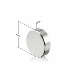 Super Strong N35 Round Disc Neodymium Mini Fridge Magnets Rare Earth 4 X 2 mm