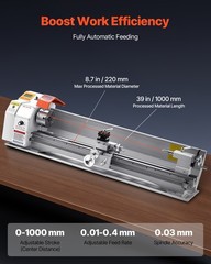 Metal Lathe Machine 8.7 x 39 in Precision Bench Power Metal Lathe Automatic Feed