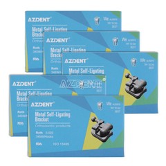 Dental Orthodontics Self-Ligating Brackets Mini Roth/MBT022 345Hook Metal Braces