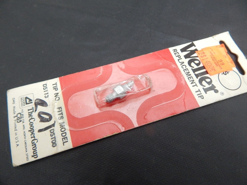 WELLER DS113 THREADED DESOLDERING THREADED TIPLET Use With DS80, DS217, DS227