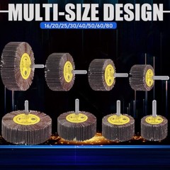 8/24 Flap Discs 80 Grit 1/4” Shank Grinding Wheel Flapper Wheel for Die Angle