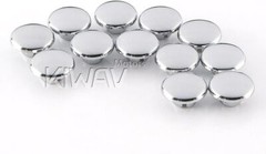 Motorcycle Round Bolt Cap Screw Cover Plug Chrome For 6mm Thread Allen Head Bolt