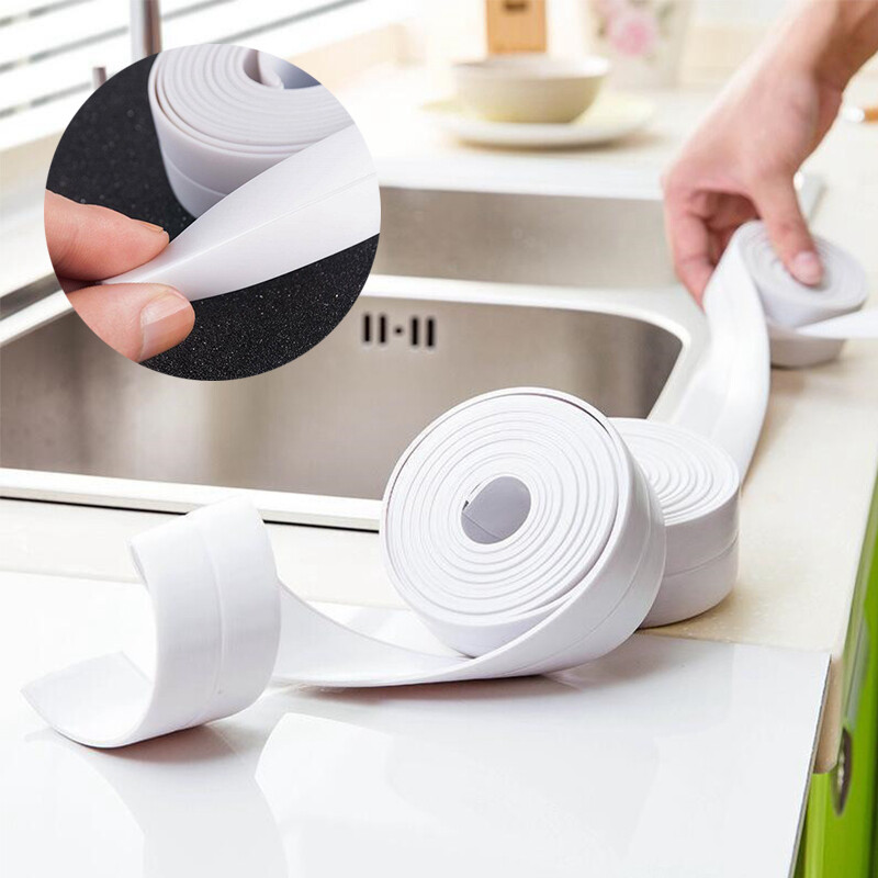 Self Adhesive Caulk Tape Kitchen Bathroom Seal Home Waterproof Sink Caulk Strip