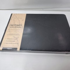 Skyline Notary Journal Official Record Log Book 250 Entries Vegan Leather Black