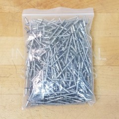 300 Count 3.2 x 8mm Open End Stainless Steel Dome Rivet, 3.5-5.0 Grip – NEW