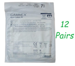 12 – Gammex Non-Latex PI Polyisoprene Powder-Free Surgical Glove Sz 7 1/2