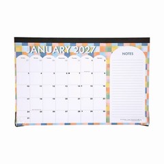 2027 Monthly Desk Pad Calendar 11″ x 17″ Monthly Page Format Jot New Checkered