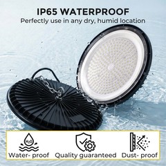 2 Pack 500W UFO LED High Bay Light Shop Industrial Commercial Factory Warehouse