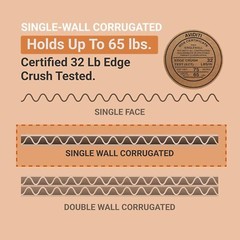 13 x 13 x 13 Shipping Boxes Moving Boxes Corrugated Kraft 25/Bundle 25/Pack