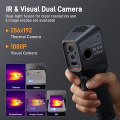 Teslong 256 x 192 IR Resolution Thermal Camera, Super Resolution 512 x 384, 3.2″