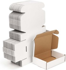 Bulk 100 Corrugated Cardboard Shipping Boxes 5.91X3.94X1.57 – Easy Assemble