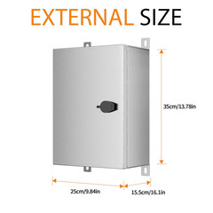 Stainless Steel Enclosure, IP65 Waterproof Electrical Box for Indoor and Outdoor